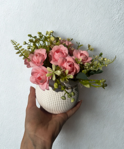 DEKORATIIVNE LILLEPOTT ROOSIDEGA